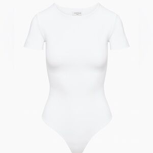 ❌SOLD❌ Babaton White Short Sleeve Contour Bodysuit